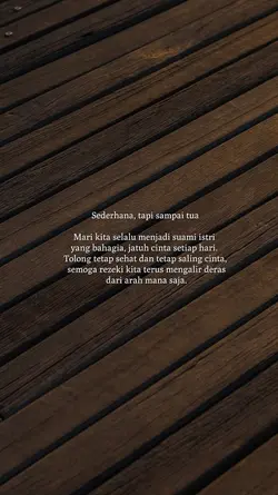 Sederhana sampai tua