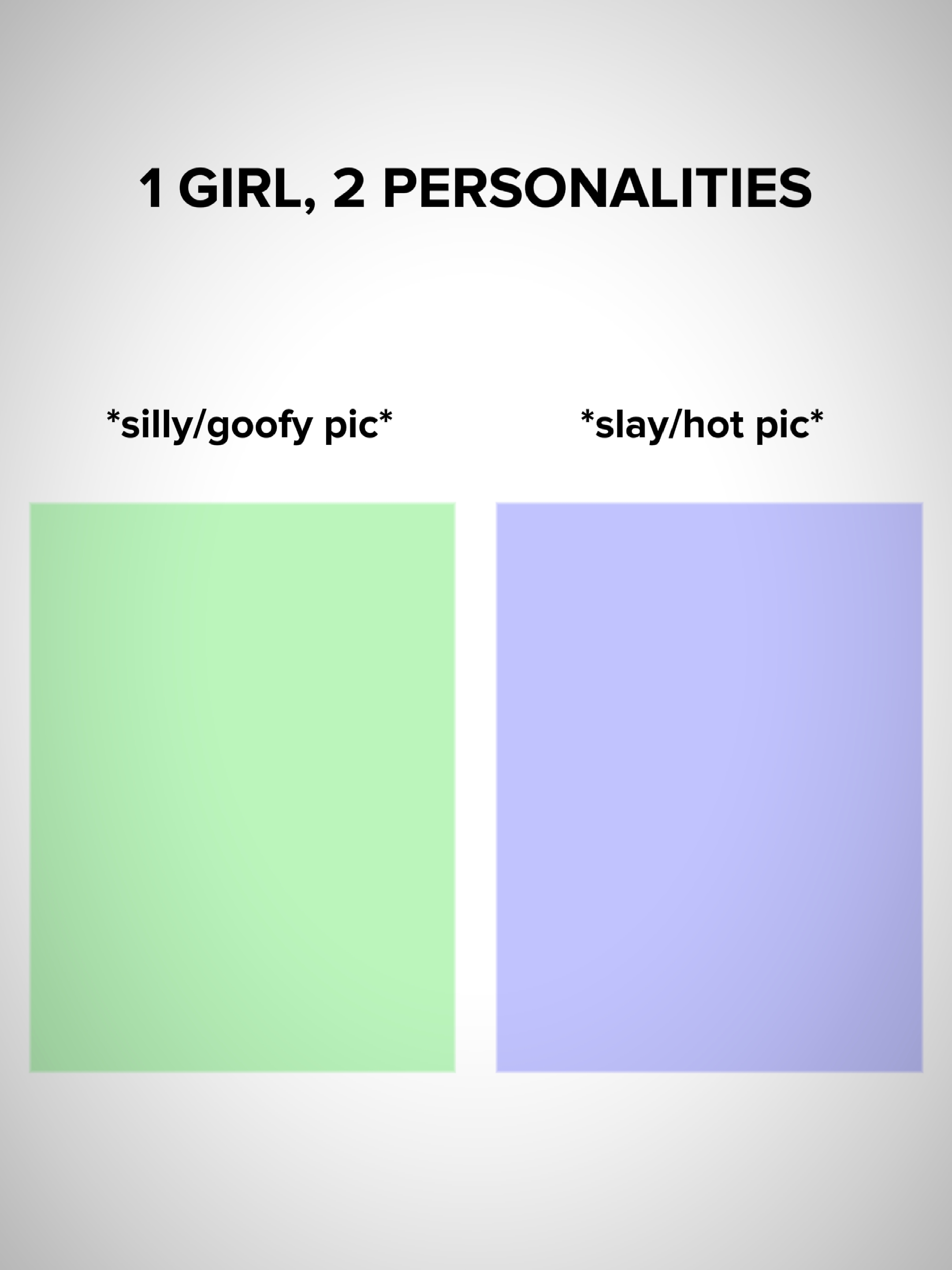 1girl 2personalities