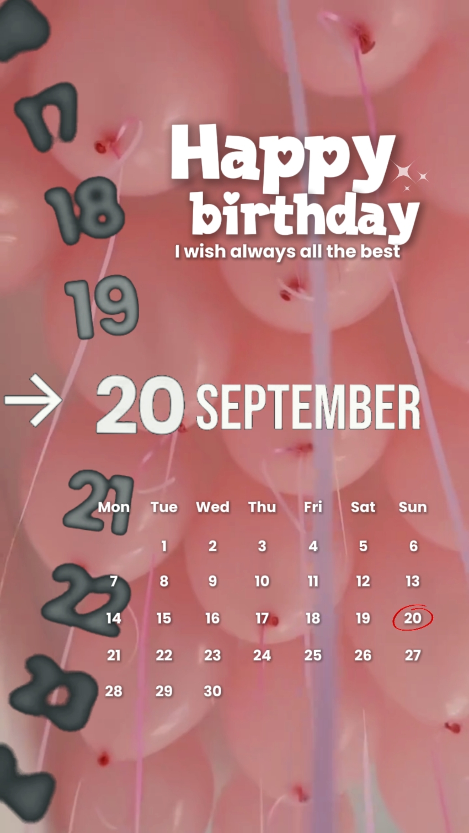 HBD 20 SEPTEMBER 