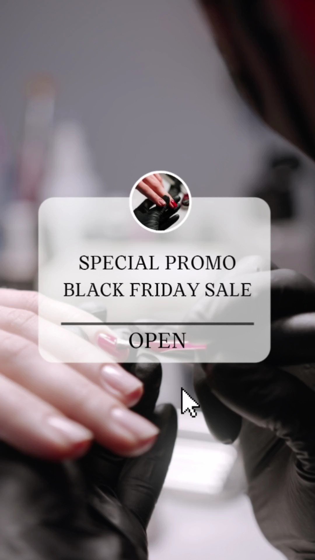 Industria de la belleza Proceso de uso del Black Friday Estilo minimalista
