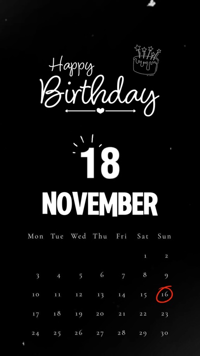 HBD 18 KASIM 