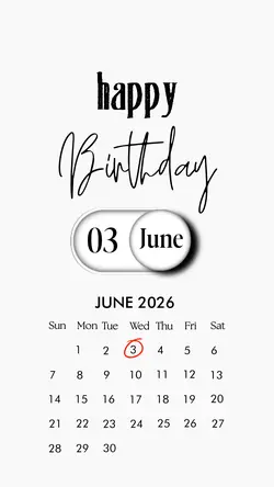 BIRTHDAY 03 JUNE