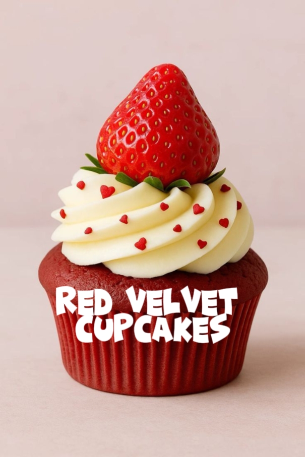 Cupcake de velours rouge