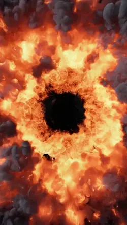 Fire black hole 