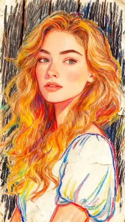 Draw pencil crayon