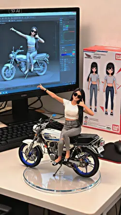 MINIATUR AI KECE 3D