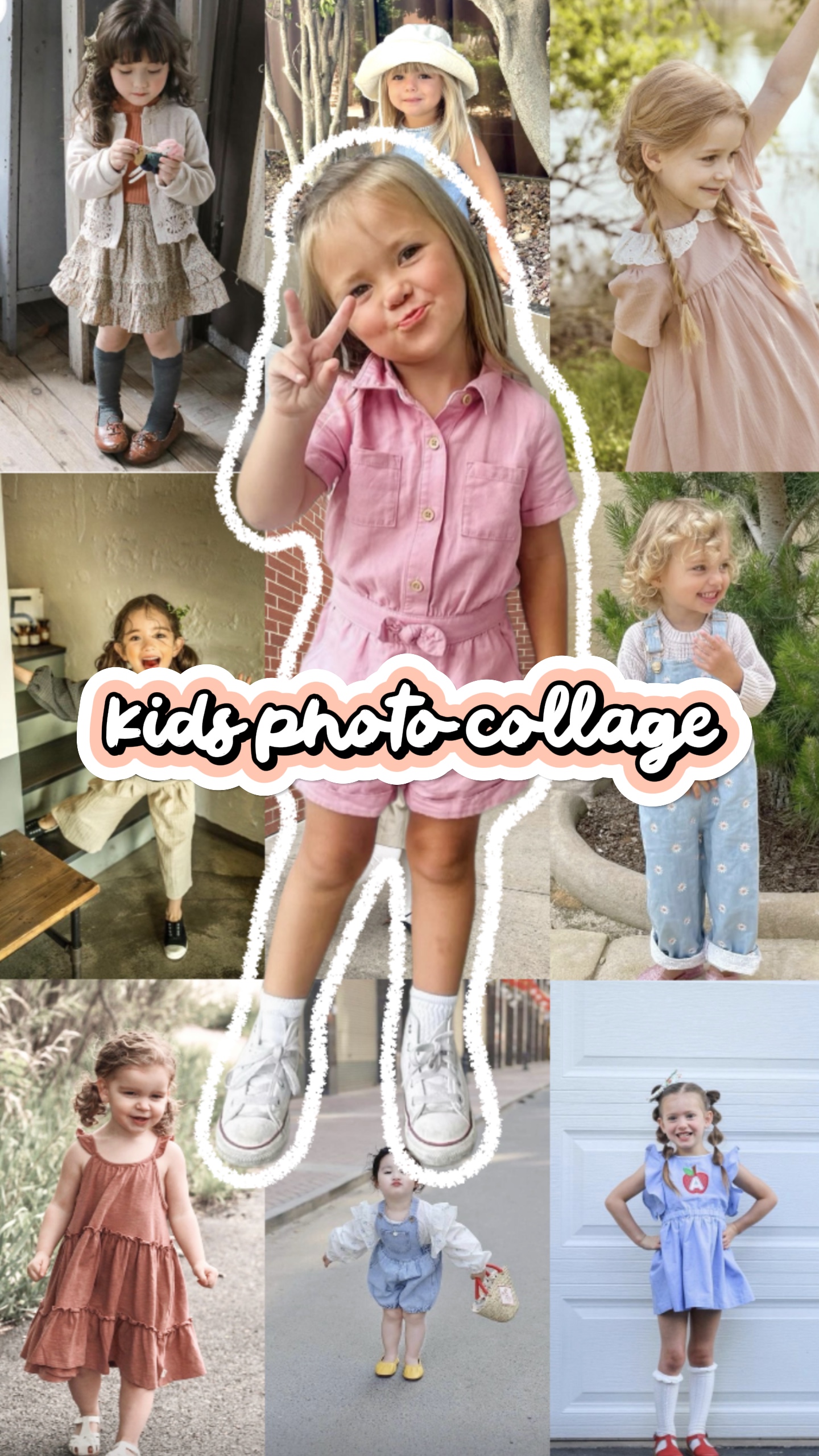 Collage de fotos para niños