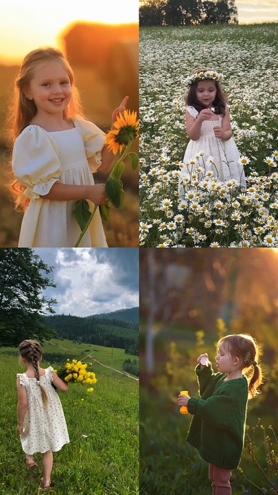 Niños en primavera