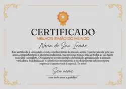 Certificado irmão