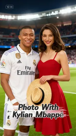 Photo with Mbappé 