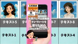 比較動画はめ込み画像用テンプレート