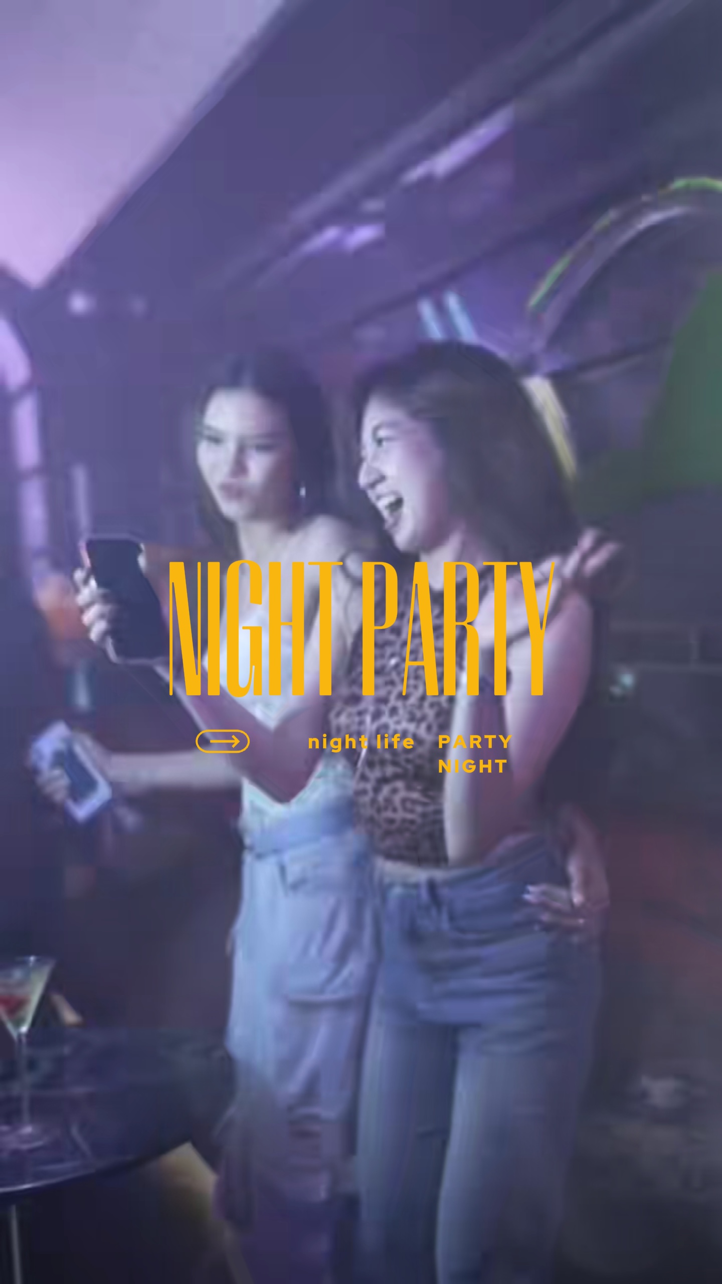 night party at club