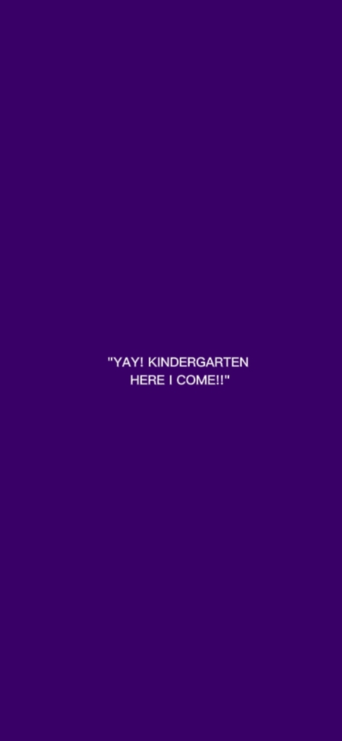 KINDERGARTEN.!!
