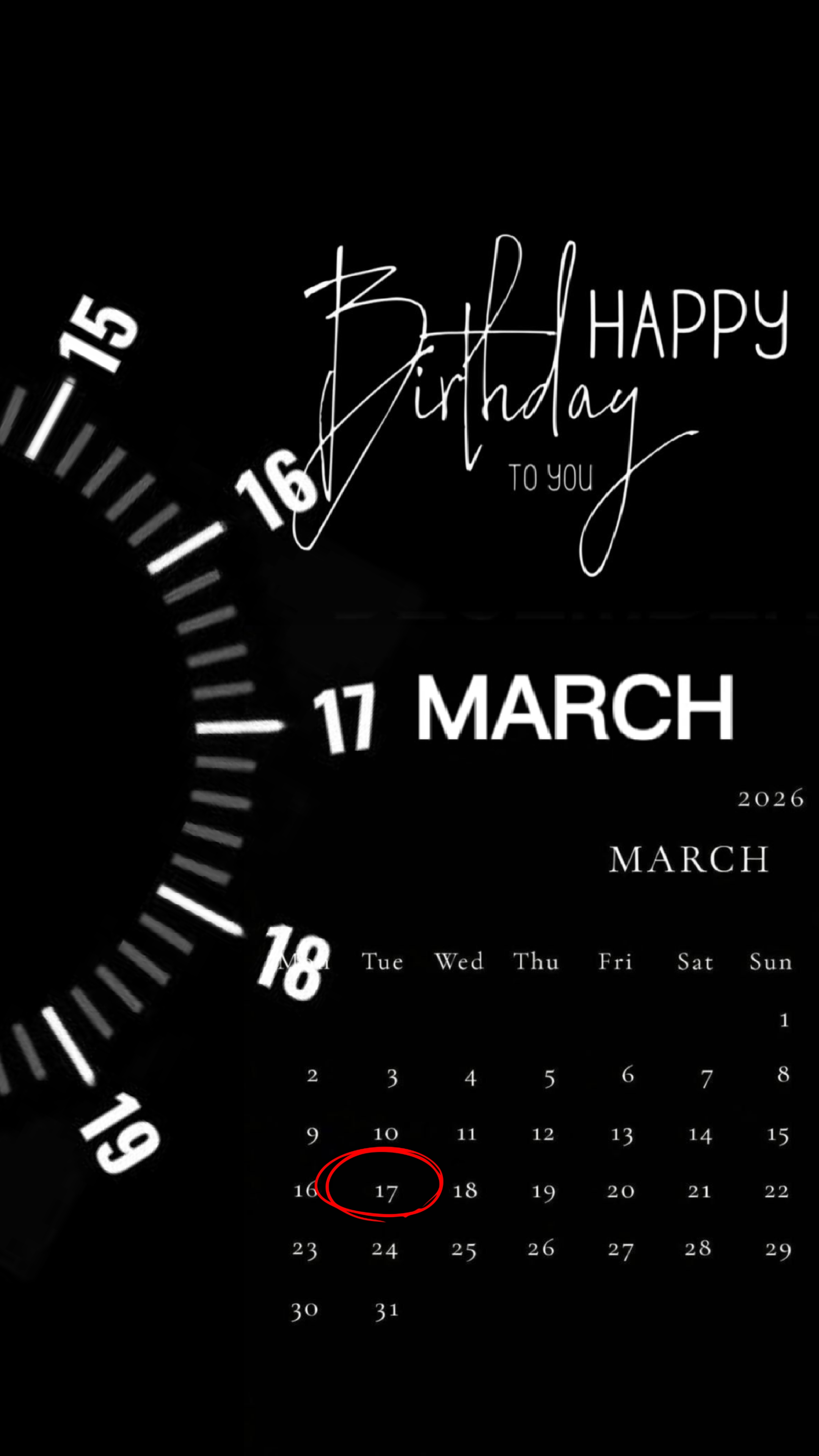 HBD 17 DE MARZO