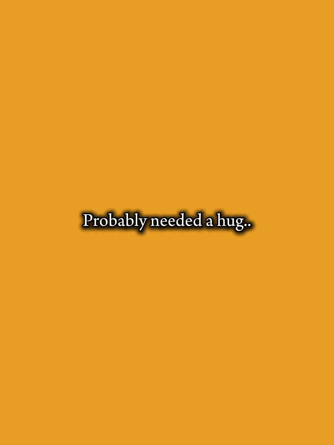 Necesitaba un abrazo