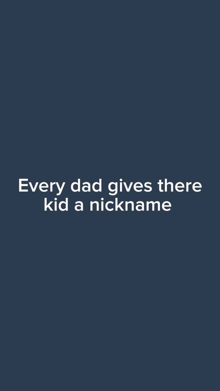 Le surnom de papa 