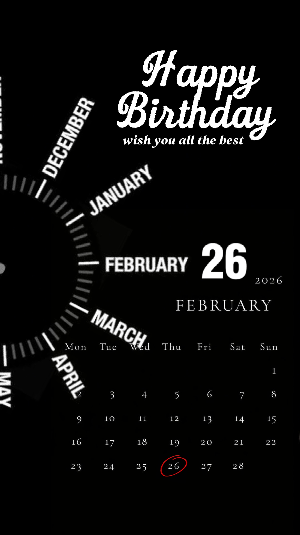 HBD 26 DE FEBRERO 