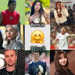 Born in March.