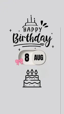 HBD 8 AUGUST 2026