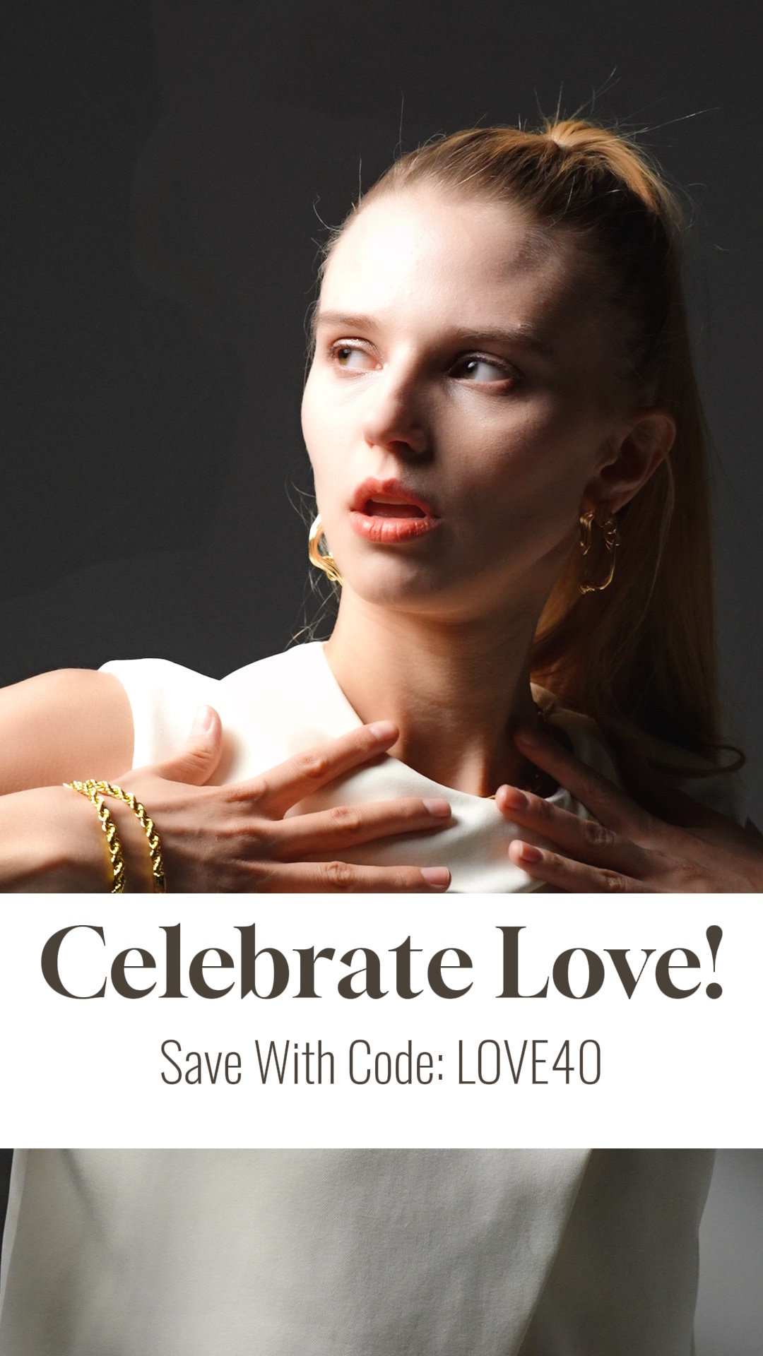 Valentinstag Verkauf Promotion Display Eleganter Stil 
