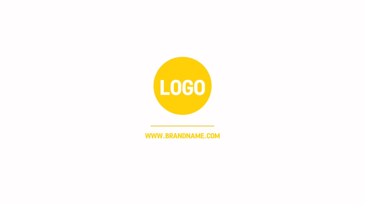 Plantilla LOGO Estilo amarillo minimalista