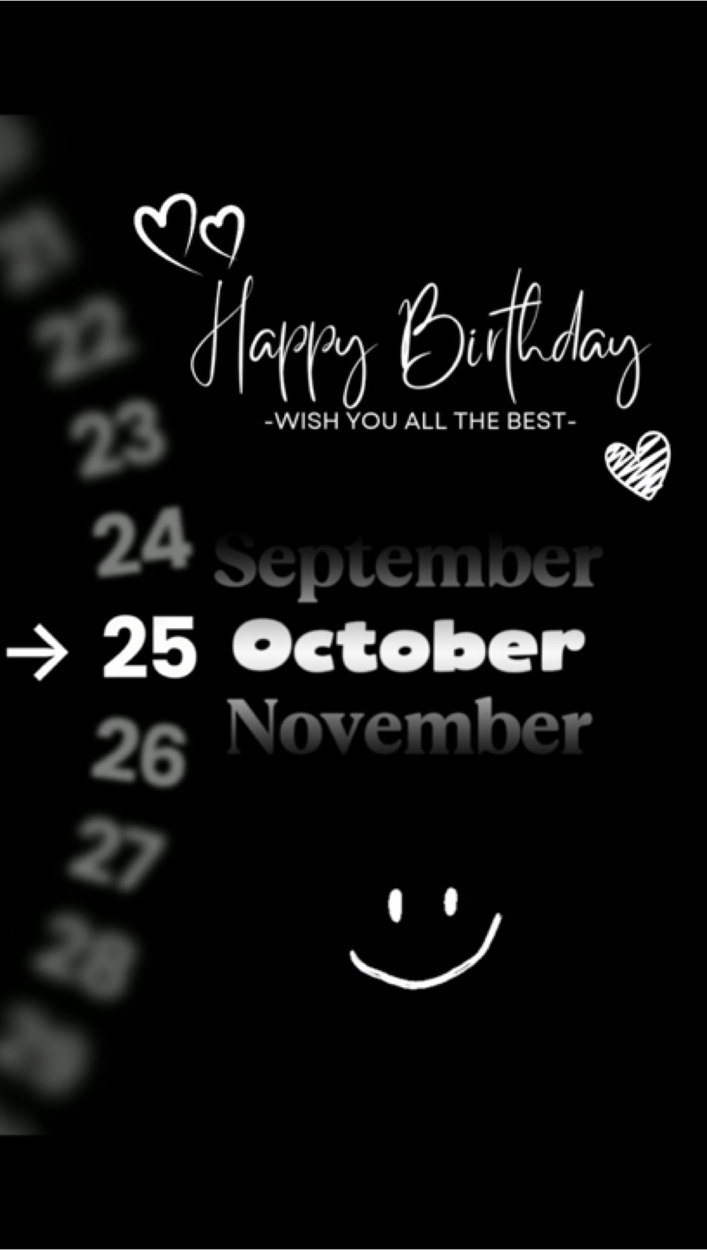 birthday 25oct