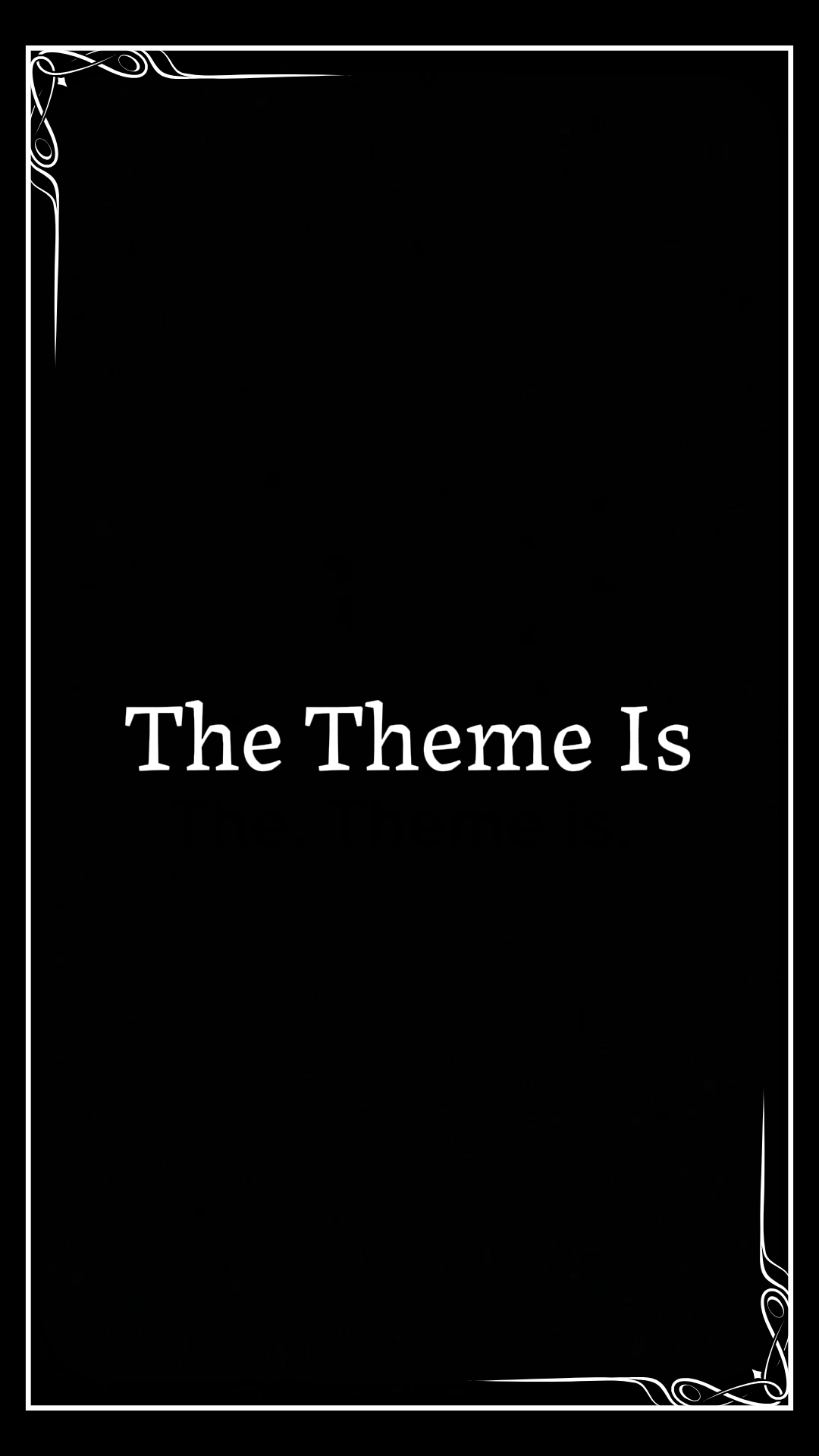 The Theme is ART