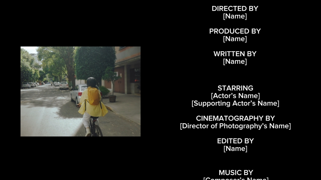 Outro Credits Game