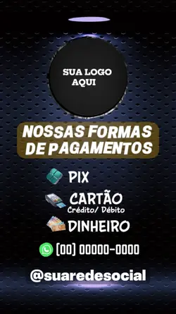 Formas de pagamento