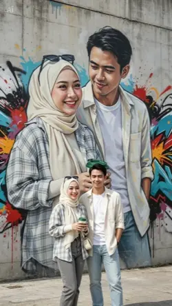 graffiti couple 