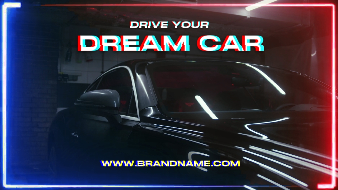 Promoção da marca de carro preto