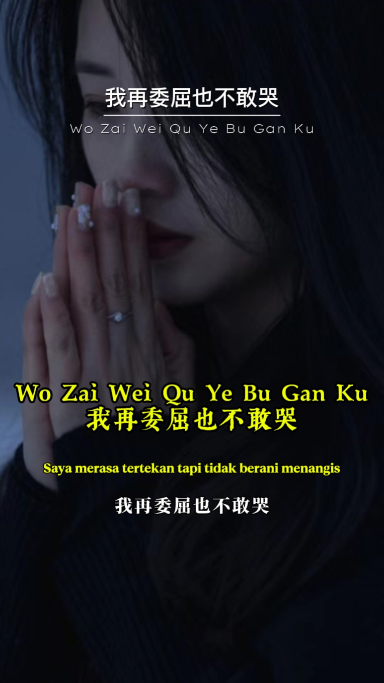 我再委屈也不敢哭