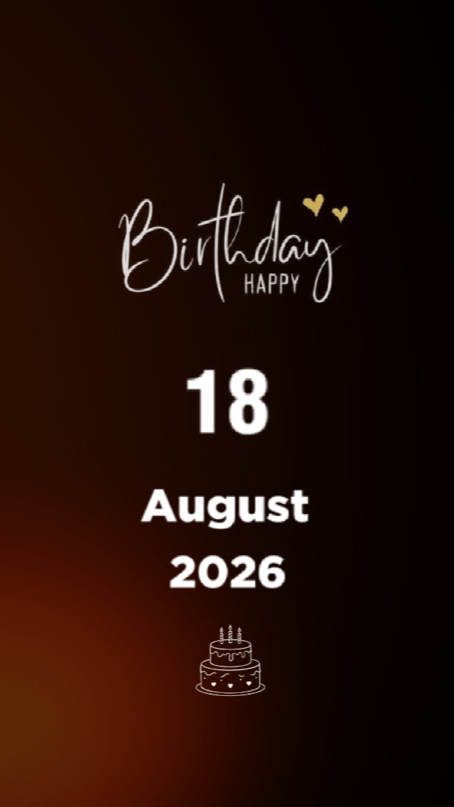 Cumpleaños 18 de agosto 