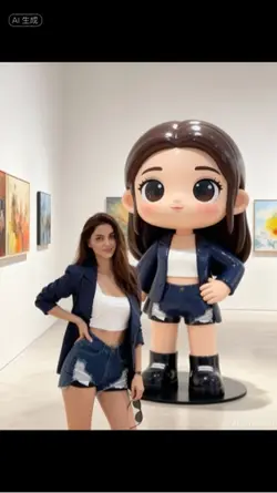 ai萌趣手办合影