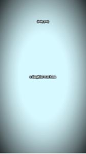 a daughter was born