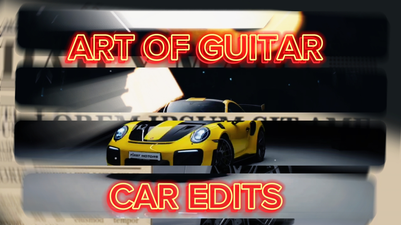 Gitar sanatı arabası 