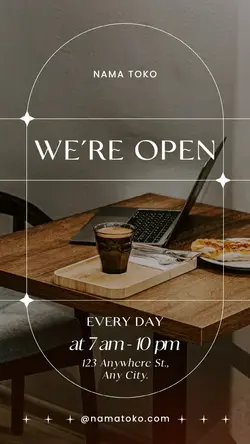 story : we are open