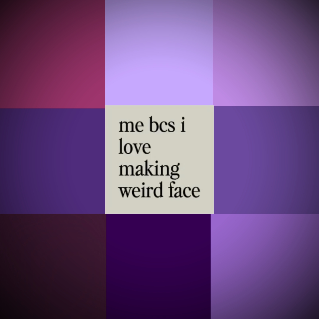 weird face