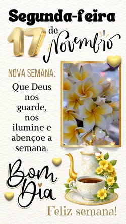 Bom dia, segunda!