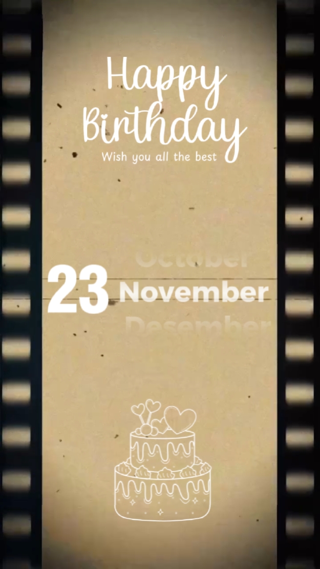 HBD 23. NOVEMBER 