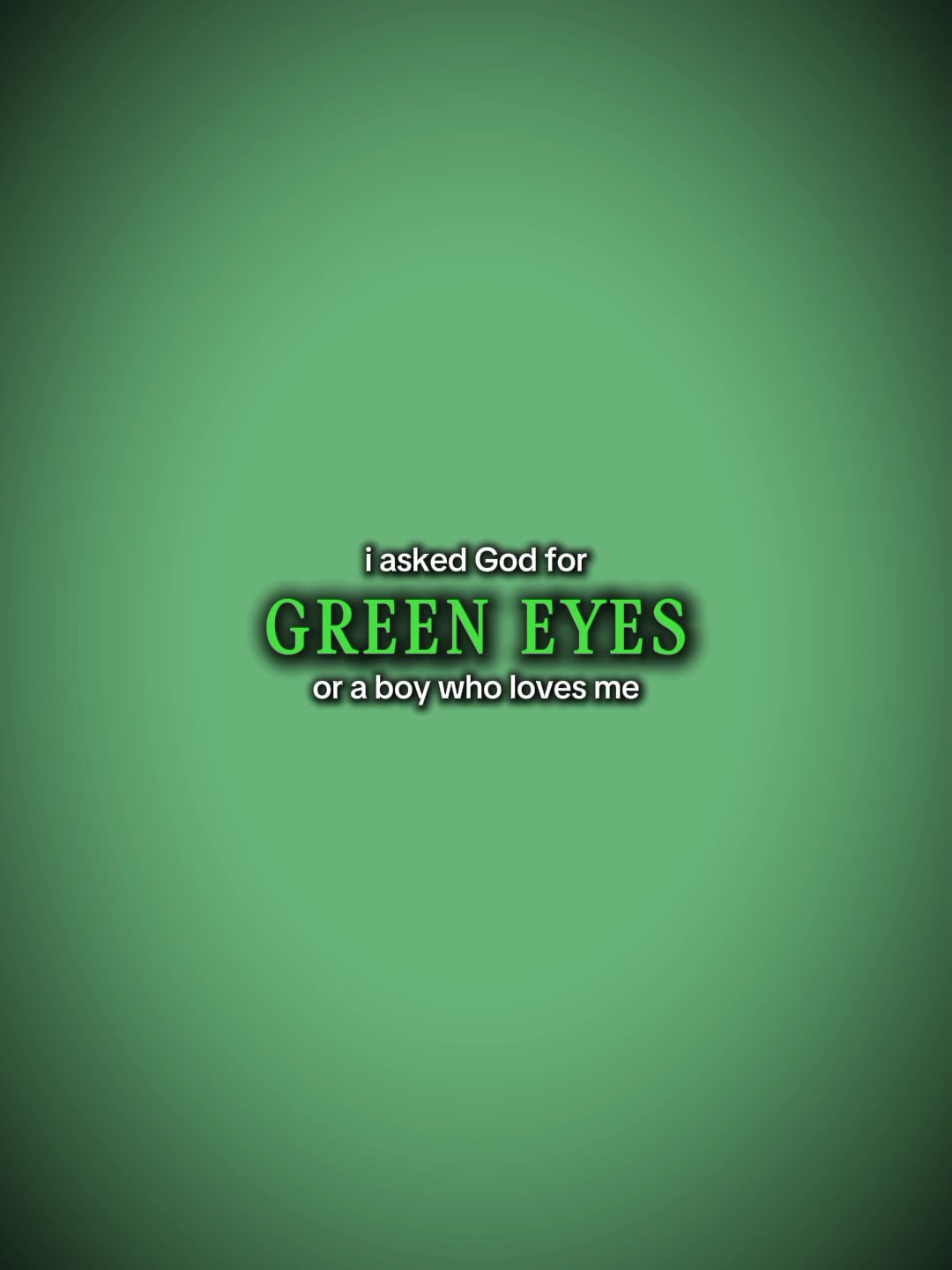 Yeux verts 