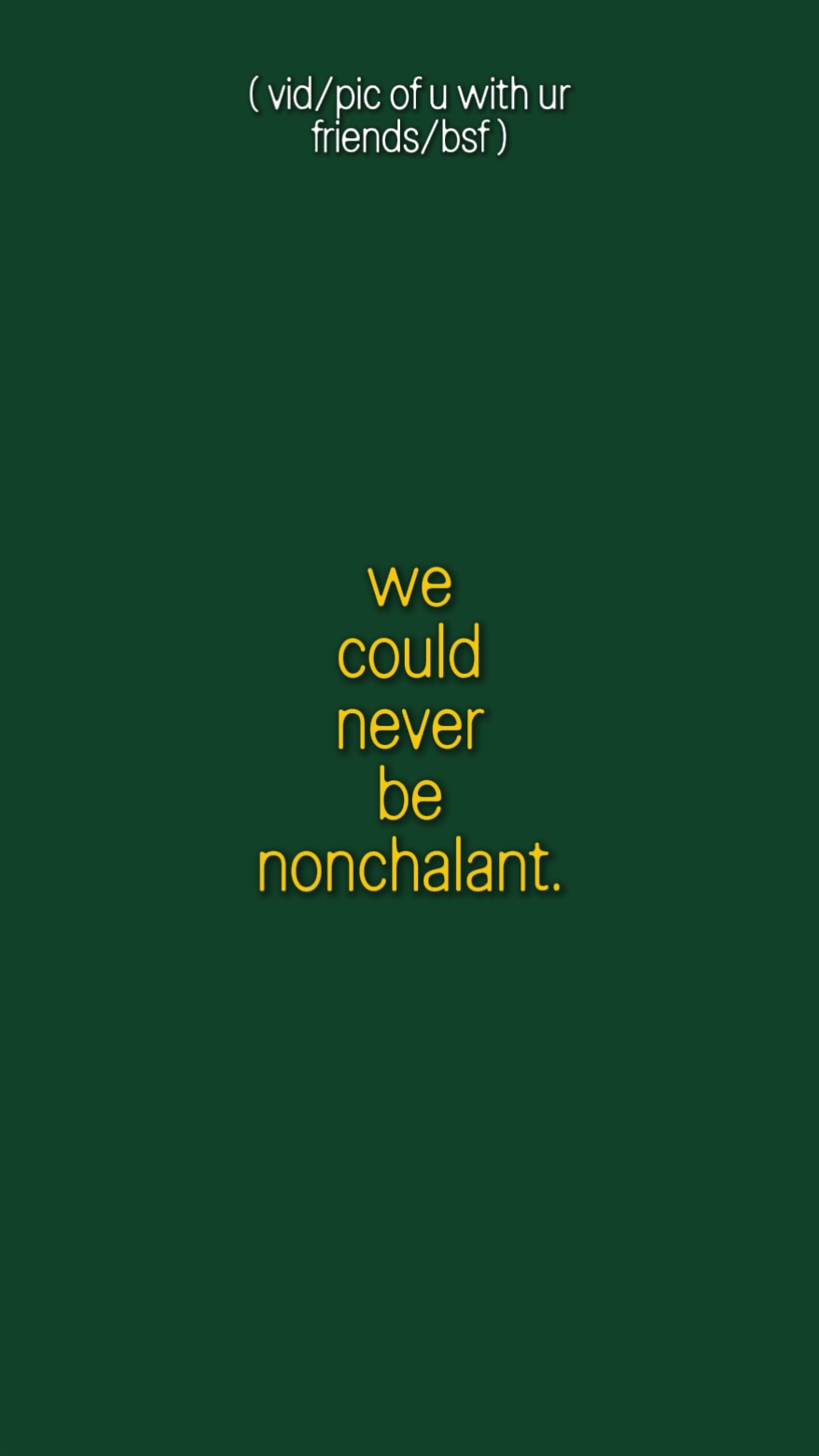 nonchalant 