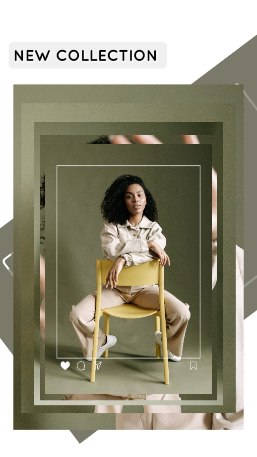 Nouvelle collection d'affichage de produits à la mode style TikTok