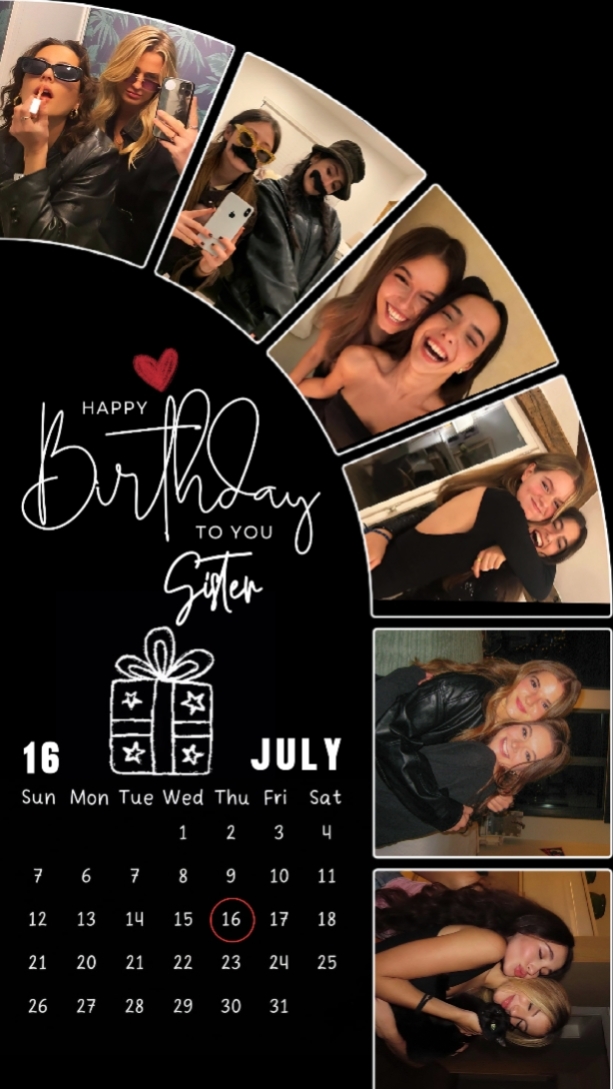 HBD SISTER 16 JUILLET