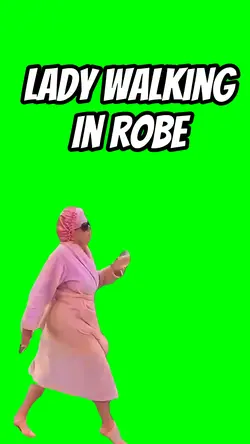 Lady walking in Robe