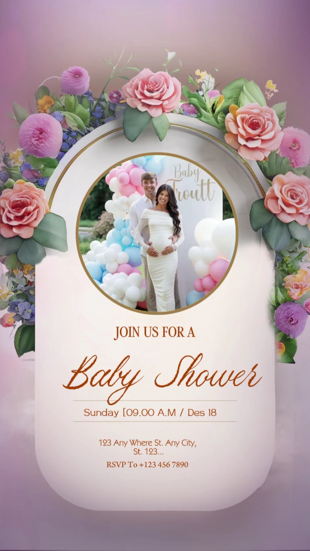 Fête de douche de bébé