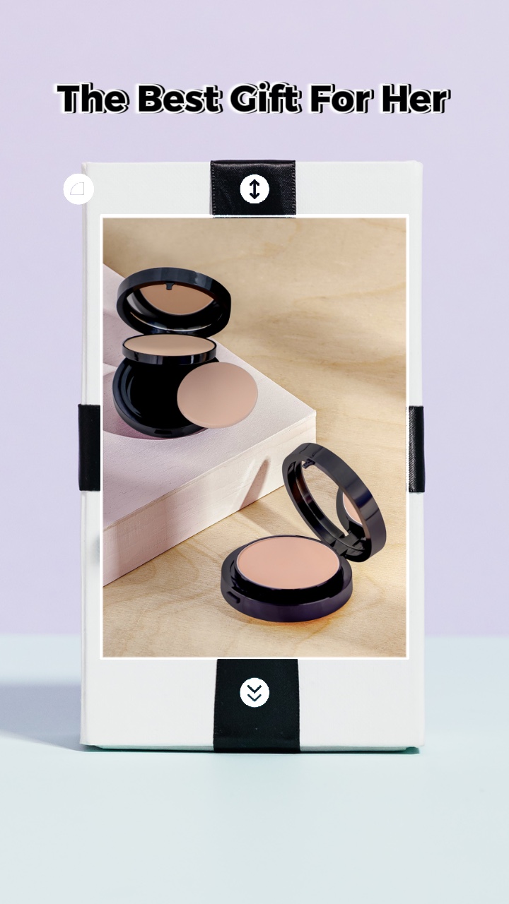 Kreatives Produktdisplay für Makeup TT Style
