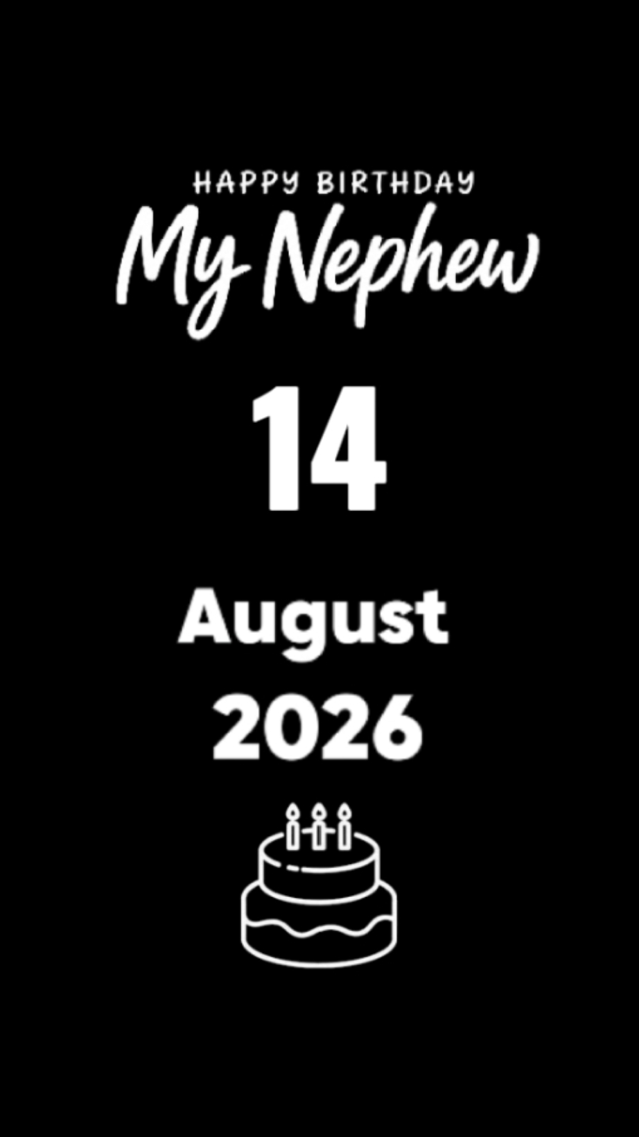 BDAY NEPHEW 14 AUGUS