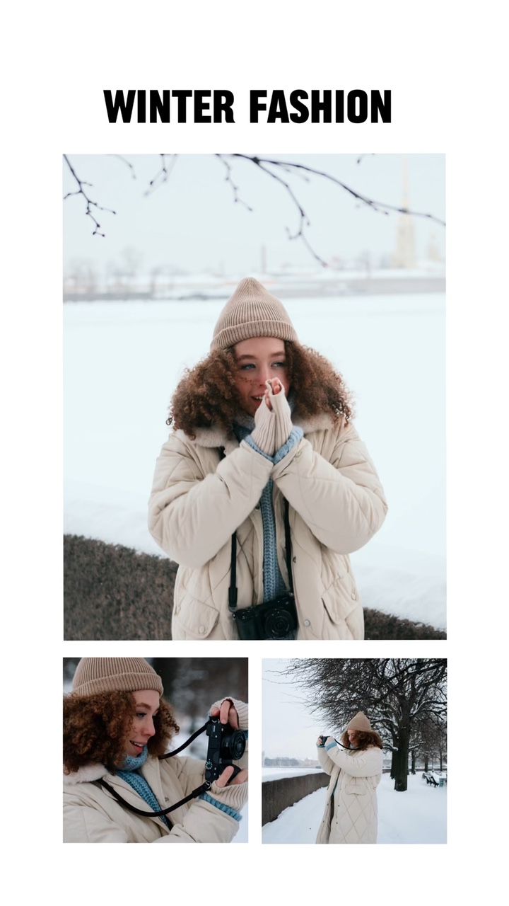 Winter Collection Clothing Product Display TikTok Style