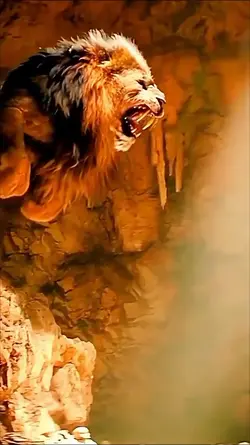 lion intro logo ai